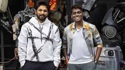 Allu Arjun and Atlee are working together in the sci-fi film Raaka. Allu Arjun and Atlee are working together in the sci-fi film Raaka.