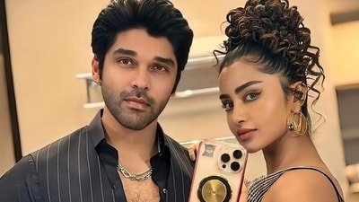 Dhruv Vikram and Anupama Parameswaran fanned the flames about them dating at an award show last year. Dhruv Vikram and Anupama Parameswaran fanned the flames about them dating at an award show last year.