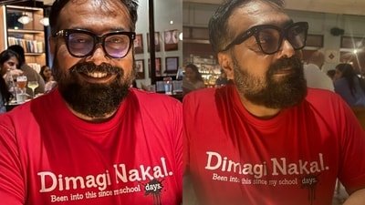 Anurag Kashyap says his 'dimagi nakal' T-shirt caught all attention. Anurag Kashyap says his 'dimagi nakal' T-shirt caught all attention.