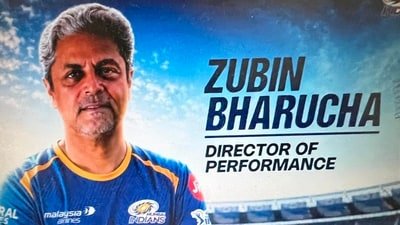 Plenty of work awaits Zubin Bharucha. (Mumbai Indians)