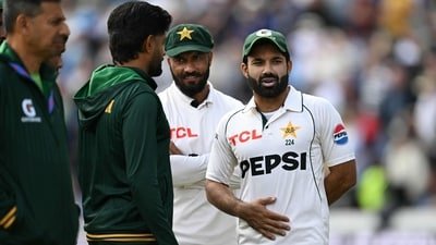 Mohammad Rizwan top-scored in the second innings for Pakistan. (AFP) Mohammad Rizwan top-scored in the second innings for Pakistan. (AFP)
