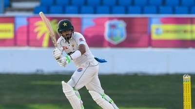 Babar Azam in action. (AFP) Babar Azam in action. (AFP)