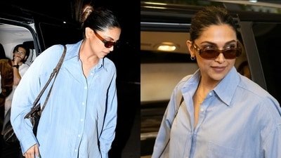 Pregnant Deepika Padukone flaunts her baby bump as Ranveer Singh drops her off at airport. Pregnant Deepika Padukone flaunts her baby bump as Ranveer Singh drops her off at airport.