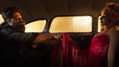 Yash and Kiara Advani's still from Toxic.