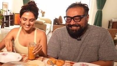 Anurag Kashyap with his girlfriend Shubhra Shetty.