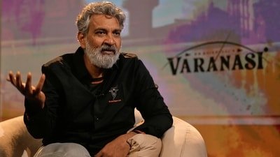 SS Rajamouli spoke about his upcoming film Varanasi, starring Mahesh Babu, Priyanka Chopra and Prithviraj Sukumaran. (AP) SS Rajamouli spoke about his upcoming film Varanasi, starring Mahesh Babu, Priyanka Chopra and Prithviraj Sukumaran. (AP)