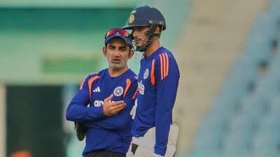 India's captain Shubman Gill, right, talks with head coach Gautam Gambhir . (AP Photo) India's captain Shubman Gill, right, talks with head coach Gautam Gambhir . (AP Photo)