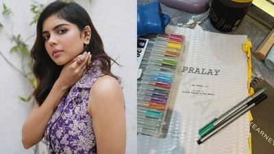 Kalyani Priyadarshan posted a glimpse of her time in Mumbai. Kalyani Priyadarshan posted a glimpse of her time in Mumbai.