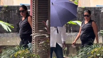 Kareena Kapoor Khan was spotted earlier on Friday. Kareena Kapoor Khan was spotted earlier on Friday.