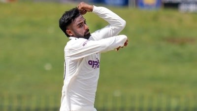 Manav Suthar has a brilliant start to his Test career. (PTI)