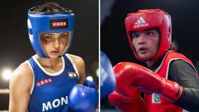 Pakistant's first female boxer to win a CWG medal used to train while watching Priyanka Chopra's Mary Kom biopic. Pakistant's first female boxer to win a CWG medal used to train while watching Priyanka Chopra's Mary Kom biopic.