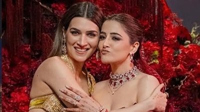 Kriti Sanon received support from sister Nupur Sanon amid the ongoing debate. Kriti Sanon received support from sister Nupur Sanon amid the ongoing debate.