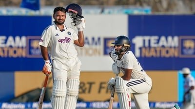 Rishabh Pant and Devdutt Padikkal have added 52 so for. (PTI)