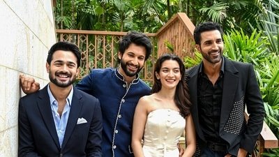 Bhuvan Bam will be seen alongside Rohit Saraf, Pratibha Ranta and Gurfateh Pirzada in the upcoming web series The Revolutionaries. (PTI Photo)(PTI08_19_2026_000445B) (PTI)