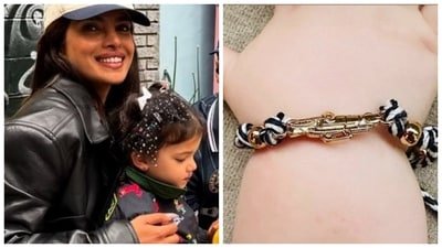 Malti Marie sends Neer his first Rakhi. Malti Marie sends Neer his first Rakhi.