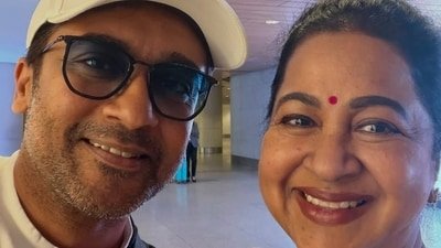Suriya and Radhika Sarathkumar have been close through the years. Suriya and Radhika Sarathkumar have been close through the years.
