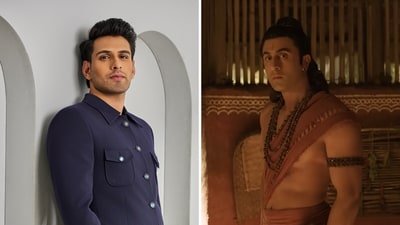 Nitish Sharma (L) plays Shatrughan in Ramayana, while Ranbir Kapoor (R) plays Lord Rama. Nitish Sharma (L) plays Shatrughan in Ramayana, while Ranbir Kapoor (R) plays Lord Rama.
