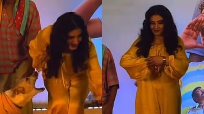 Raveena Tandon almost got bit by a dog at Ohh My Dog screening.