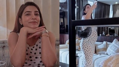 Samantha Ruth Prabhu flaunts her baby bump in new photo dump.
