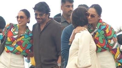 Sobhita Dhulipala shared a sweet moment with Nagarjuna and Amala. Sobhita Dhulipala shared a sweet moment with Nagarjuna and Amala.