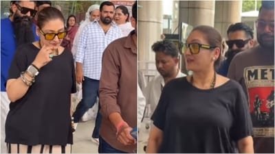 Sunita Ahuja was spotted at Jaipur airport.