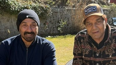 Sunny Deol with dad Dharmendra Sunny Deol with dad Dharmendra