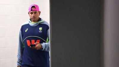 Usman Khawaja is upset too. (AFP)