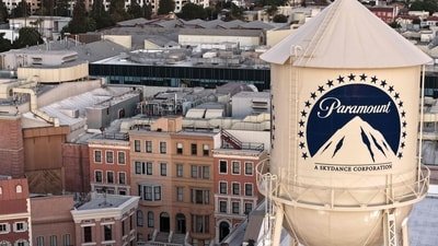 Entertainment giant Paramount, now renamed Paramount Skydance, is threatening to leave California over a troubled merger with Warner Bros. Discovery worth $108.4 billion. (Getty Images via AFP)