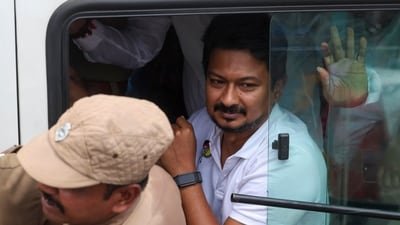 Former Tamil Nadu deputy chief minister Udhayanidhi Stalin was detained for alleged "double-meaning" remark on actor Trisha. (PTI) Former Tamil Nadu deputy chief minister Udhayanidhi Stalin was detained for alleged "double-meaning" remark on actor Trisha. (PTI)