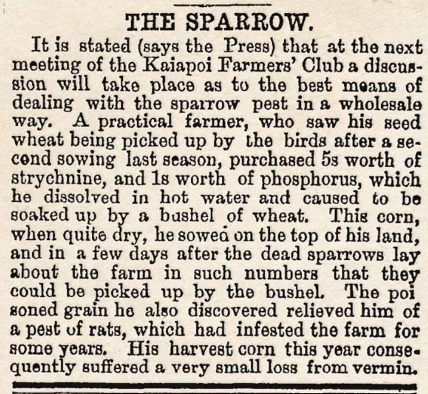 A historical newspaper clipping