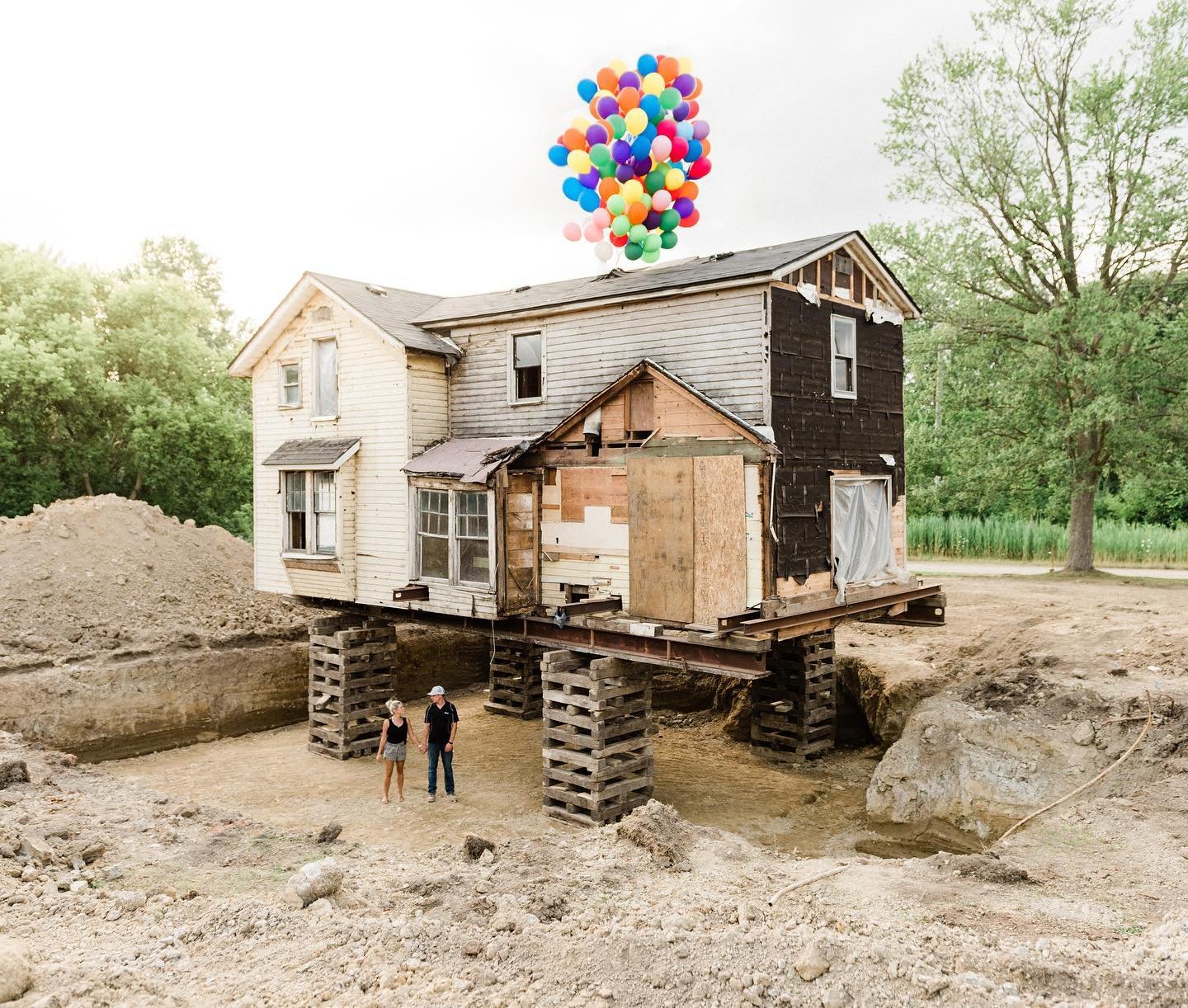 A young Michigan couple turned a $26K abandoned farmhouse into their dream home.