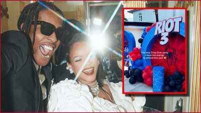 A$AP Rocky and Rihanna organised a Spider-Man-themed birthday party for their son, Riot.(Image Credit: Instagram) Rihanna and A$AP Rocky host a Spider-Man-themed party for their son, Riot's 3rd birthday - Video