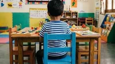 According to the FIR, the child's father approached police after noticing a change in his behaviour (AI Image) 3-year-old tied to chair, kicked and sexually assaulted at Delhi playschool