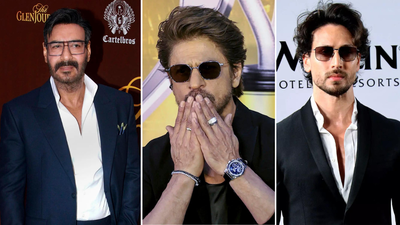 Ajay Devgn, Shah Rukh Khan and Tiger Shroff (R) File photo Shah Rukh Khan, Ajay Devgn, Tiger Shroff get FDA notices over chewing elaichi ads