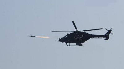 An advanced light helicopter, Rudra, fires the Helina anti-tank guided missile. (Image credit: DRDO) Akash to Pralay: Why private missile manufacturing could be a game changer for India's defence readiness