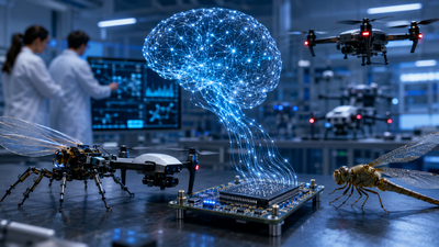Image AI generated American scientists are building a $12 million ‘digital brain’ for drones based on how insects make decisions with limited information