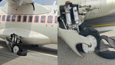An Alliance Air flight experienced a tyre burst while landing at Bilaspur airport Alliance Air flight from Delhi suffers tyre burst while landing in Bilaspur, passengers evacuated