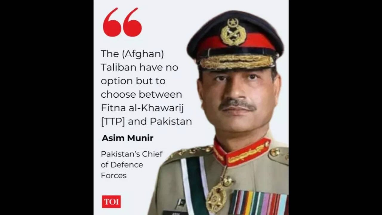 Asim Munir on Taliban