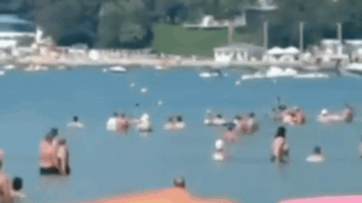 Scenes from a drone striking a crowded Russian beach 'Had no time to flee': Drone strikes Russian Black Sea beach, kills 7 including 3 children, injures 40