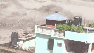 The US Geological Survey initially linked the flooding to a magnitude 4.4 earthquake recorded in the area 'Like a movie scene': Chain of events that led to Nepal floods that killed over 600