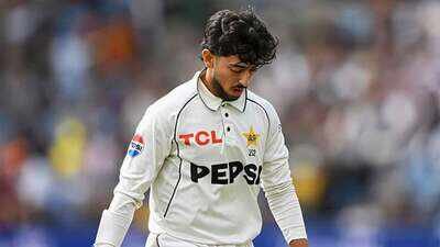 Azan Awais (Image credit: X) 16 years, no 50-plus stand: Pakistan's opening woes continue in England