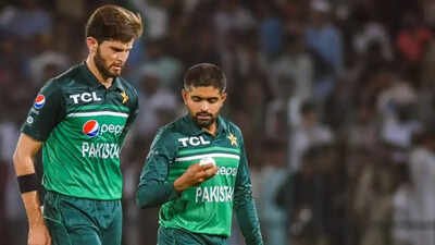 File Pic: Babar Azam and Shaheen Afridi (Image credit: AFP) ‘For now, I am the captain’: Shaheen Afridi responds to Babar Azam captaincy reports ahead of 2027 ODI World Cup