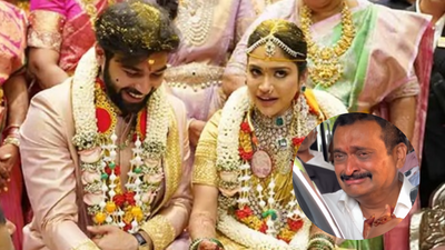 Picture Credit: X Bandla Ganesh breaks down in tears as he bids emotional farewell to daughter Janani at her wedding- Watch