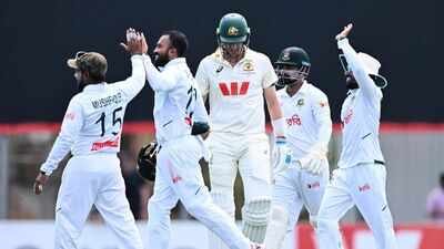 Australia were beaten inside four days on Sunday after Bangladesh dominated the first Test 'Gob-smacking shambles': Australia’s Bangladesh humiliation puts ageing Test side on notice