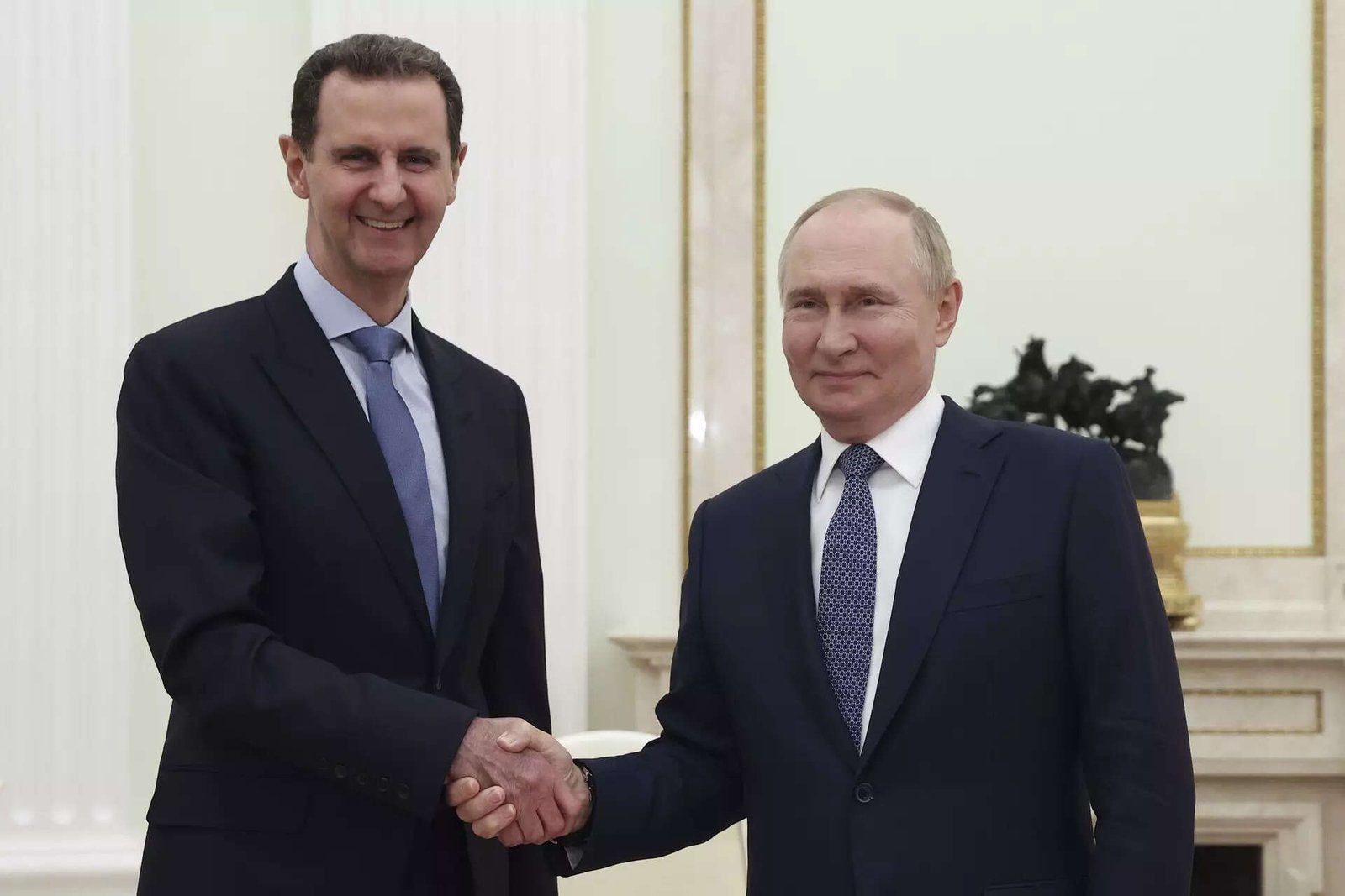 Bashar Assad and Vladimir Putin