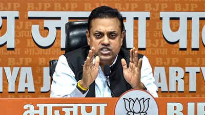 File photo: BJP MP Sambit Patra addresses a press conference in New Delhi 'Don't use students for politics': BJP attacks Rahul Gandhi over Jantar Mantar protest claims