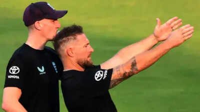 (IANS) England white-ball captain Harry Brook and Brendon McCullum Brendon McCullum backs Joe Root, vows to 'develop' Harry Brook into England's next Test captain