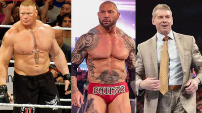 Brock Lesnar, Batista and Vince Mcmahon (Agency Image) WWE's ultimate what-if! Brock Lesnar vs Batista: Two powerhouses who arrived together, became world champions and never met in the ring - The blockbuster Vince McMahon never made