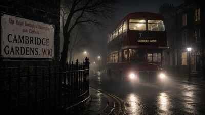 Bus No 7 (Canva) The ghost bus of West London: The chilling story of the phantom No 7 that appeared without a driver and became linked to a fatal 1934 crash