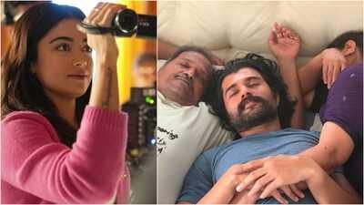 'Can you give me credit for all the other photos_'_ Rashmika Mandanna clicks Vijay Deverakonda's nap. 'Can you give me credit for all the other photos?': Rashmika Mandanna playfully calls out Vijay Deverakonda after clicking his cosy nap with parents